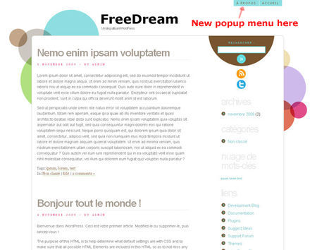 FreeDom - Theme wordpress gratuit en HTML5 / CSS3