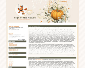 Sign of nature wordpress theme free